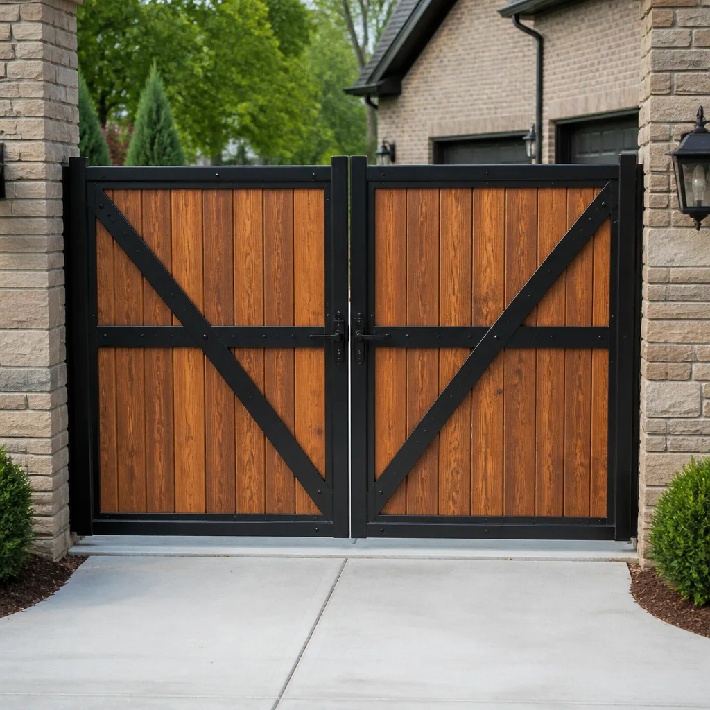 Wood & steel frame